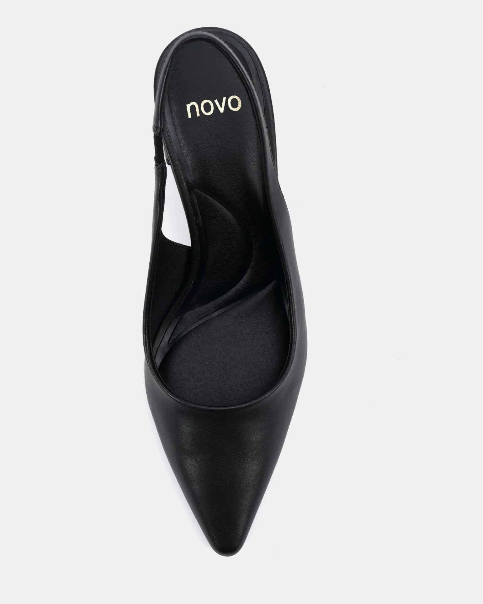 IRIE Black Smooth Mid Heels