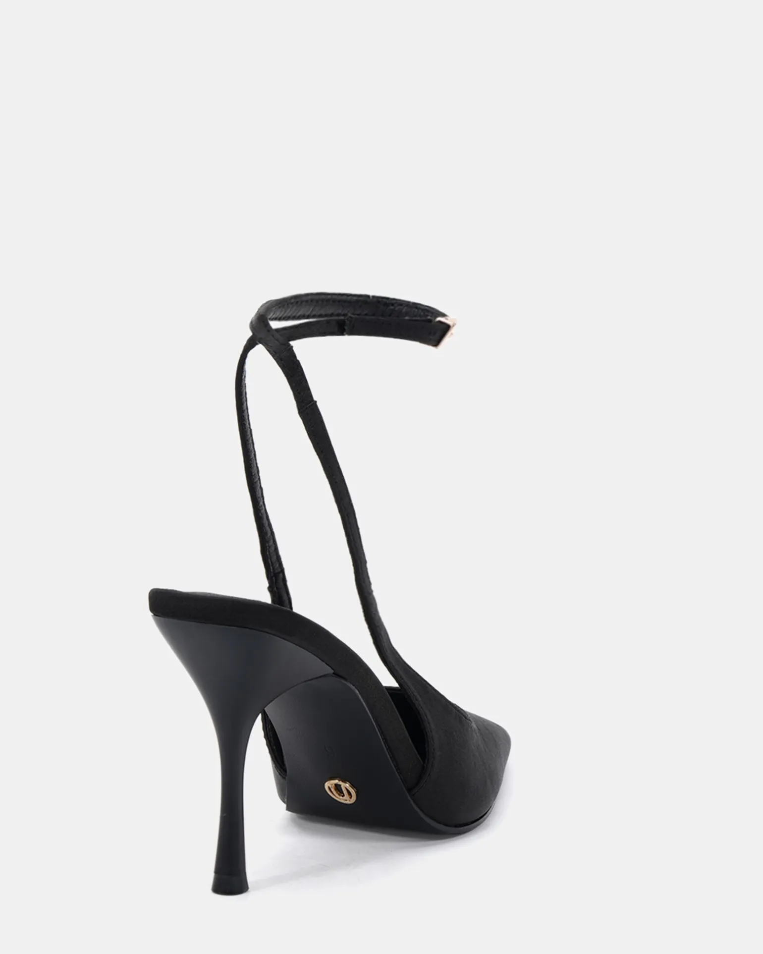 IRISH Black Satin High Heels