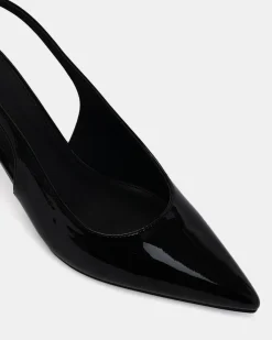 IRMA Black Patent Pumps