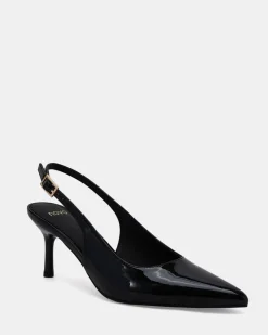 IRMA Black Patent Pumps