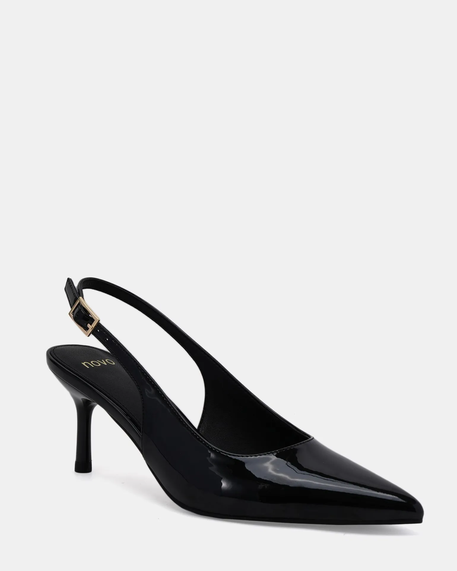 IRMA Black Patent Pumps