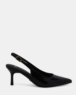 IRMA Black Patent Pumps