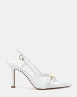 ISSORIA White Patent Low Heels