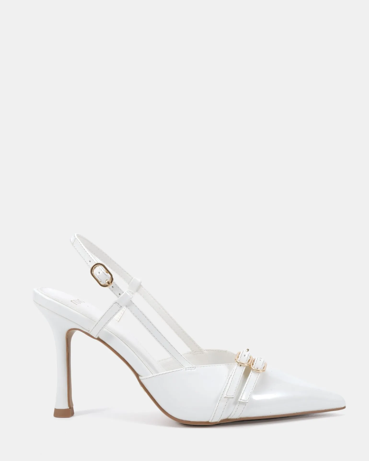 ISSORIA White Patent Low Heels