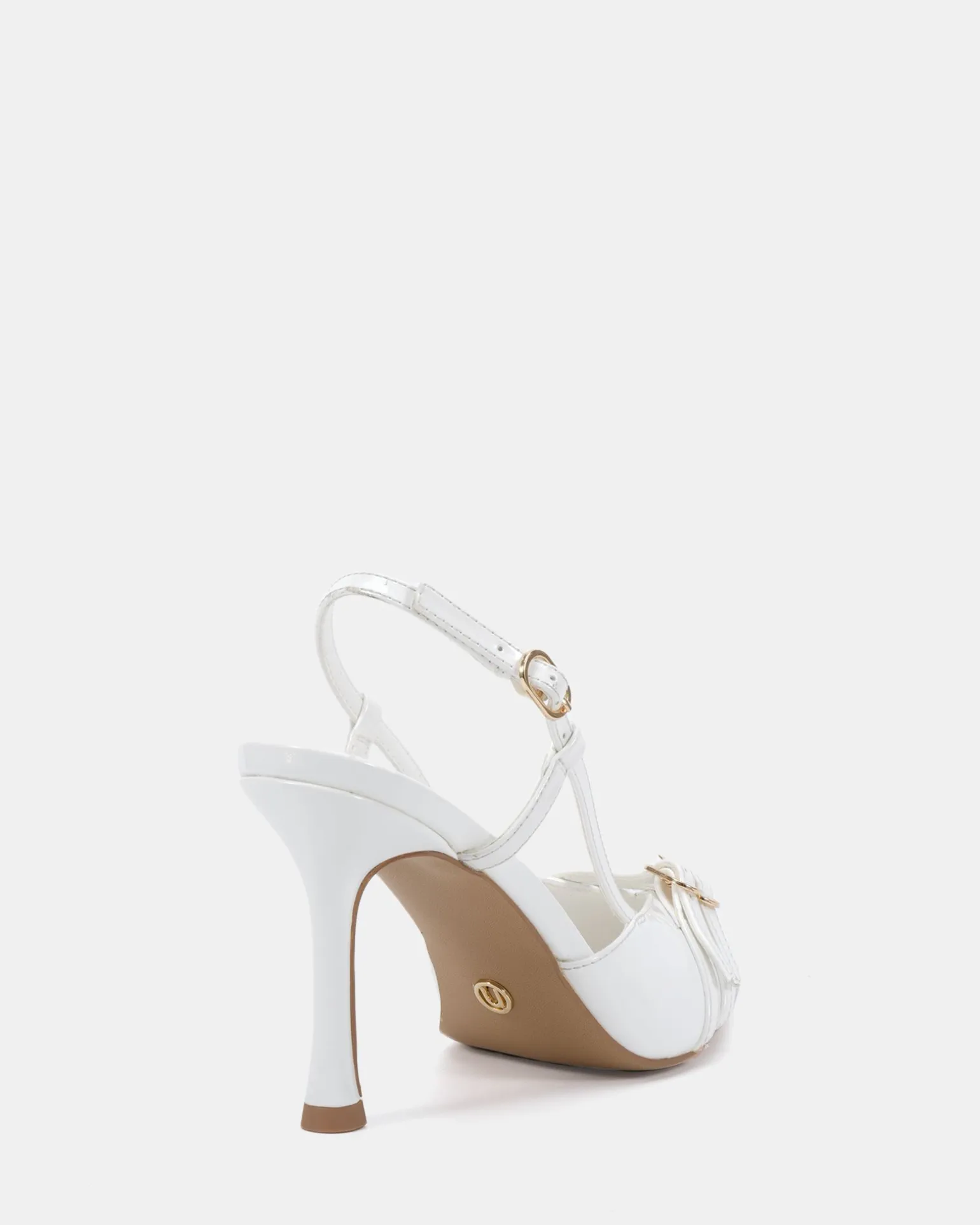 ISSORIA White Patent Low Heels
