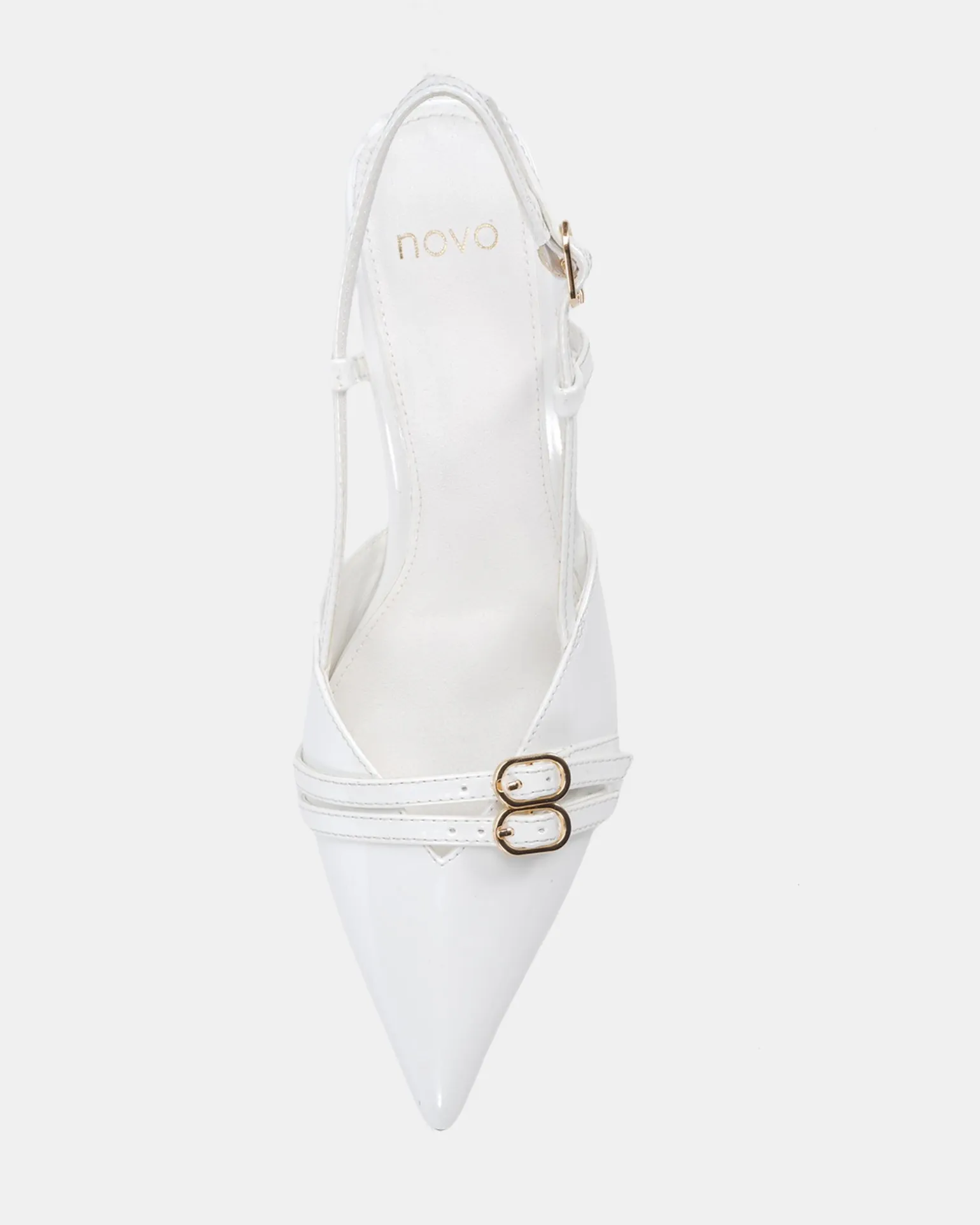 ISSORIA White Patent Low Heels