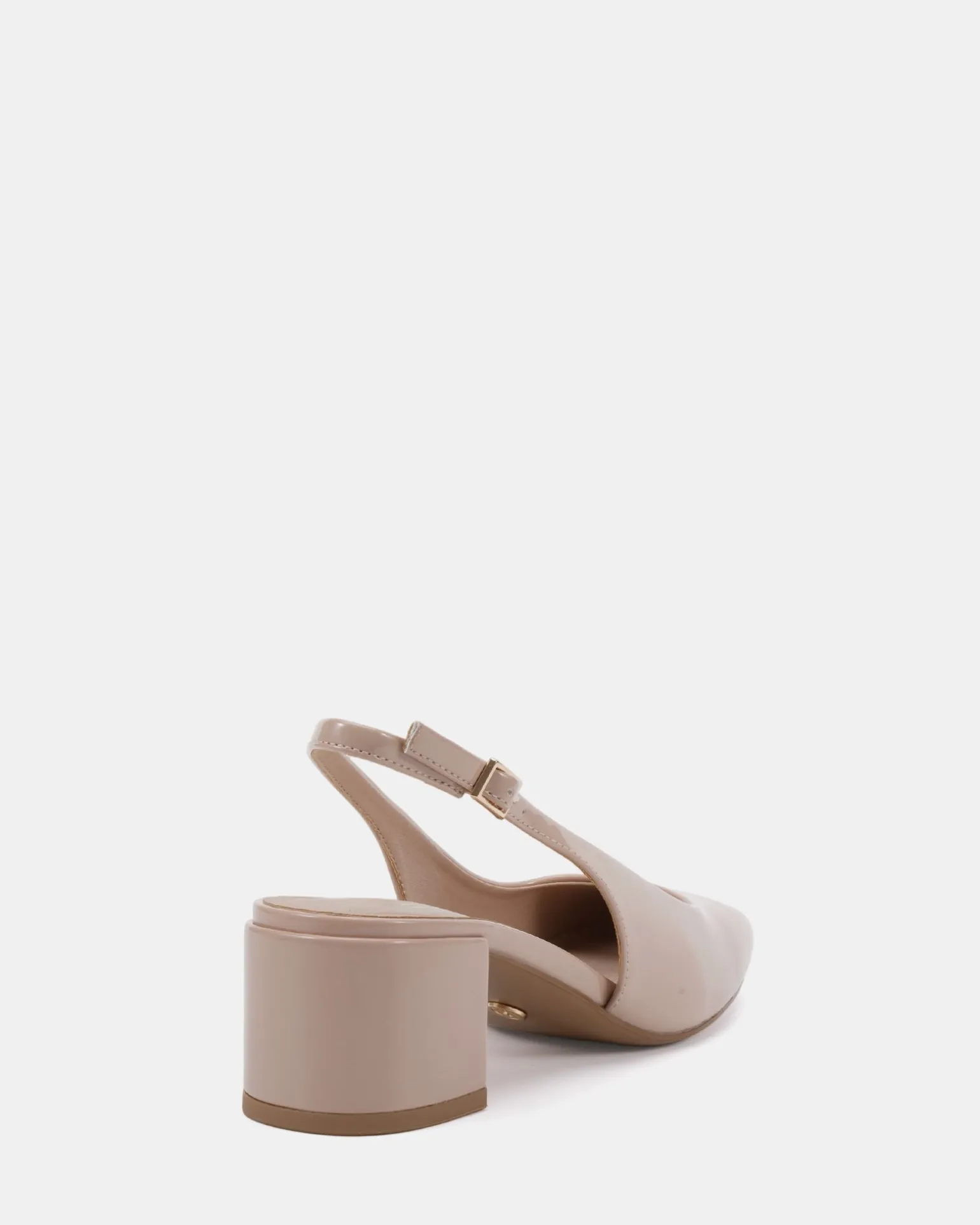 IVOREE NUDE PATENT Block Heels