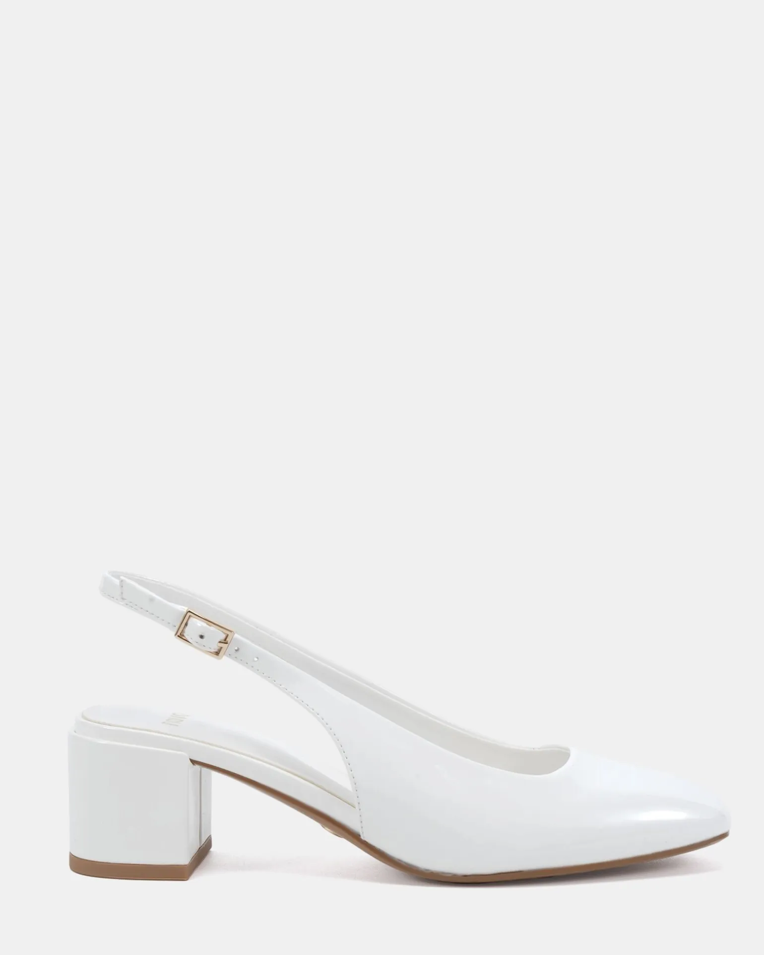 IVOREE White Patent Block Heels