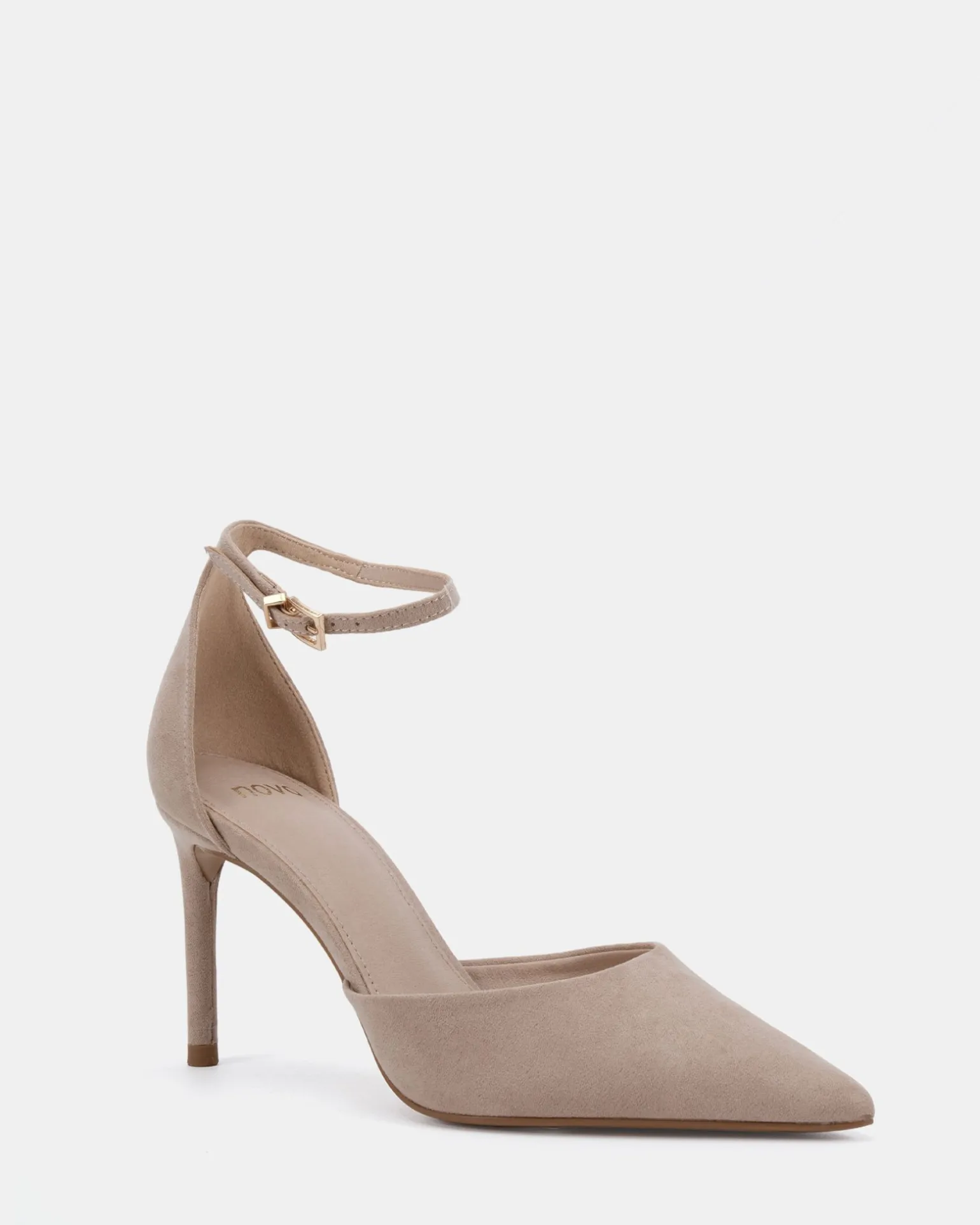 IYANA Nude Suede High Heels