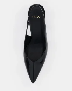 IZAY Black Patent High Heels