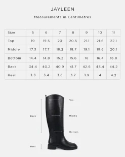 JAYLEEN BLACK Long Boots