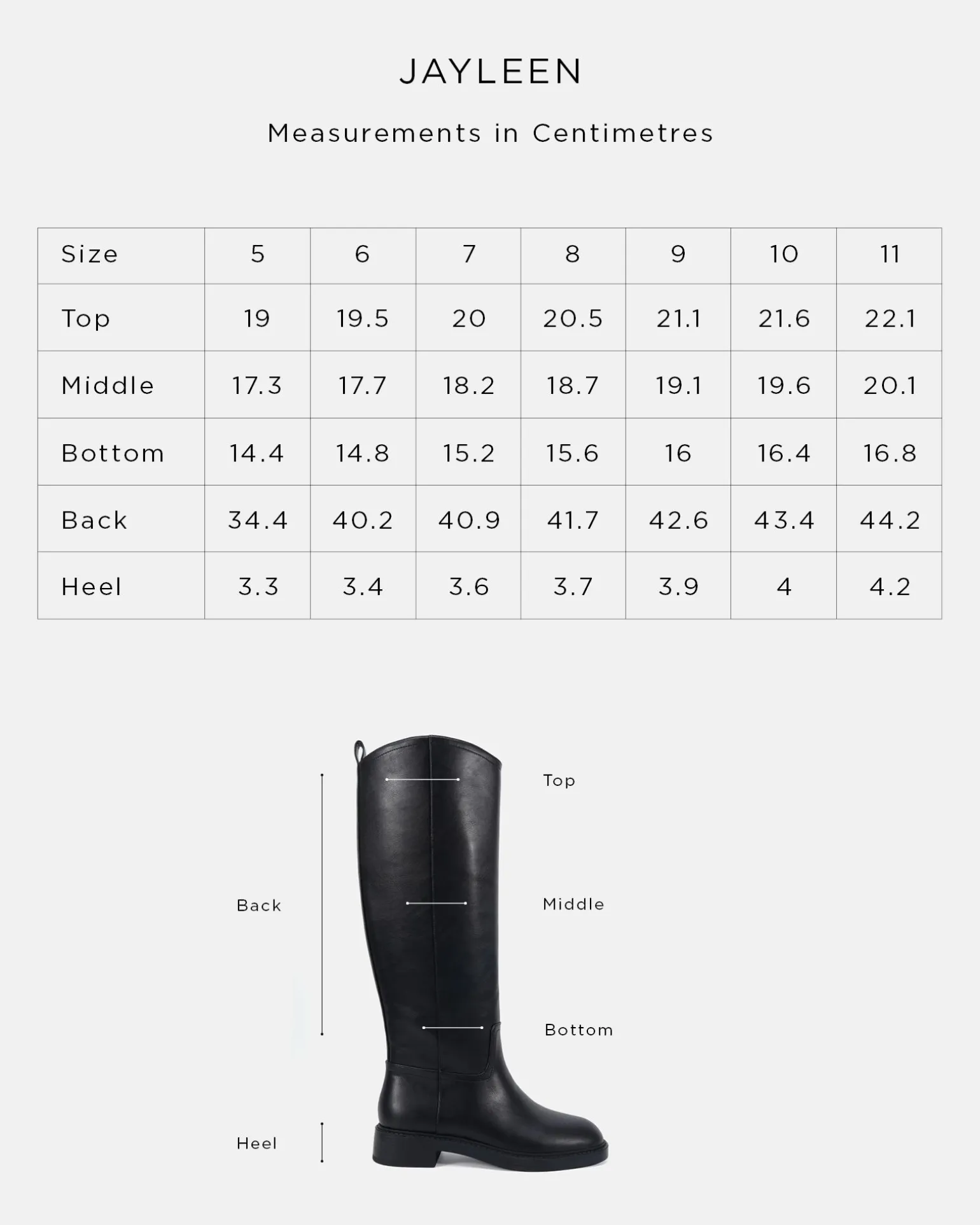 JAYLEEN BLACK Long Boots