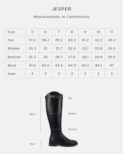 JESPER BLACK Long Boots