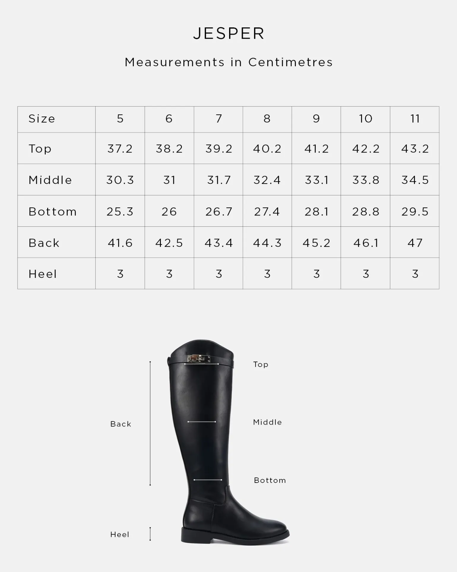 JESPER BLACK Long Boots