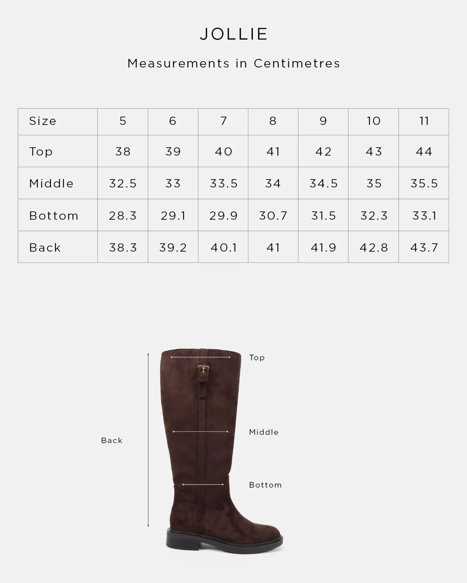 JOLLIE Black Smooth Zip Up Boots