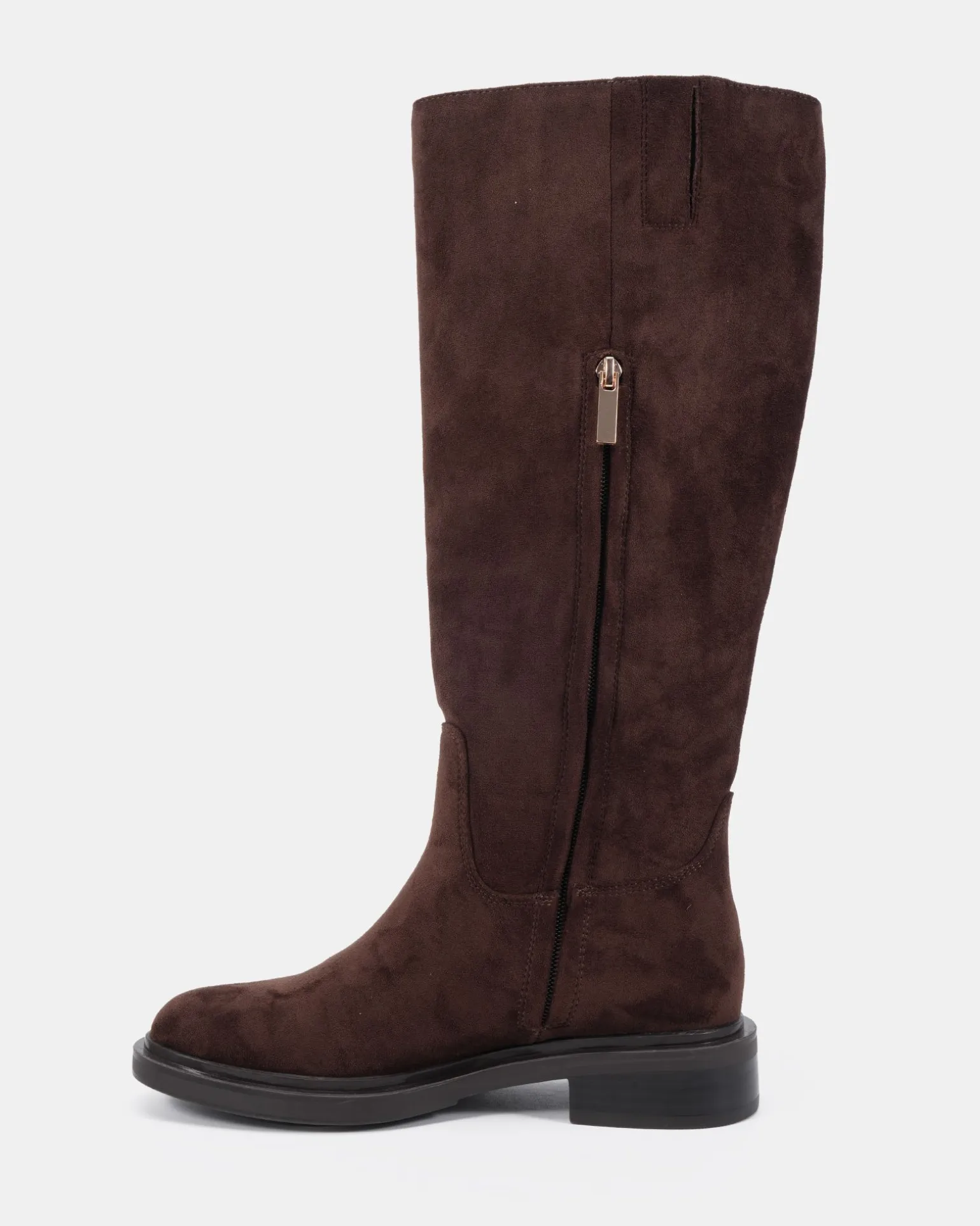 JOLLIE ESPRESSO SUEDE Zip Up Boots