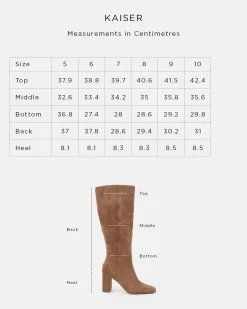 KAISER ESPRESSO SUEDE Heeled Boots