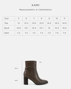 KAMI DARK TAUPE VINTAGE Ankle Boots