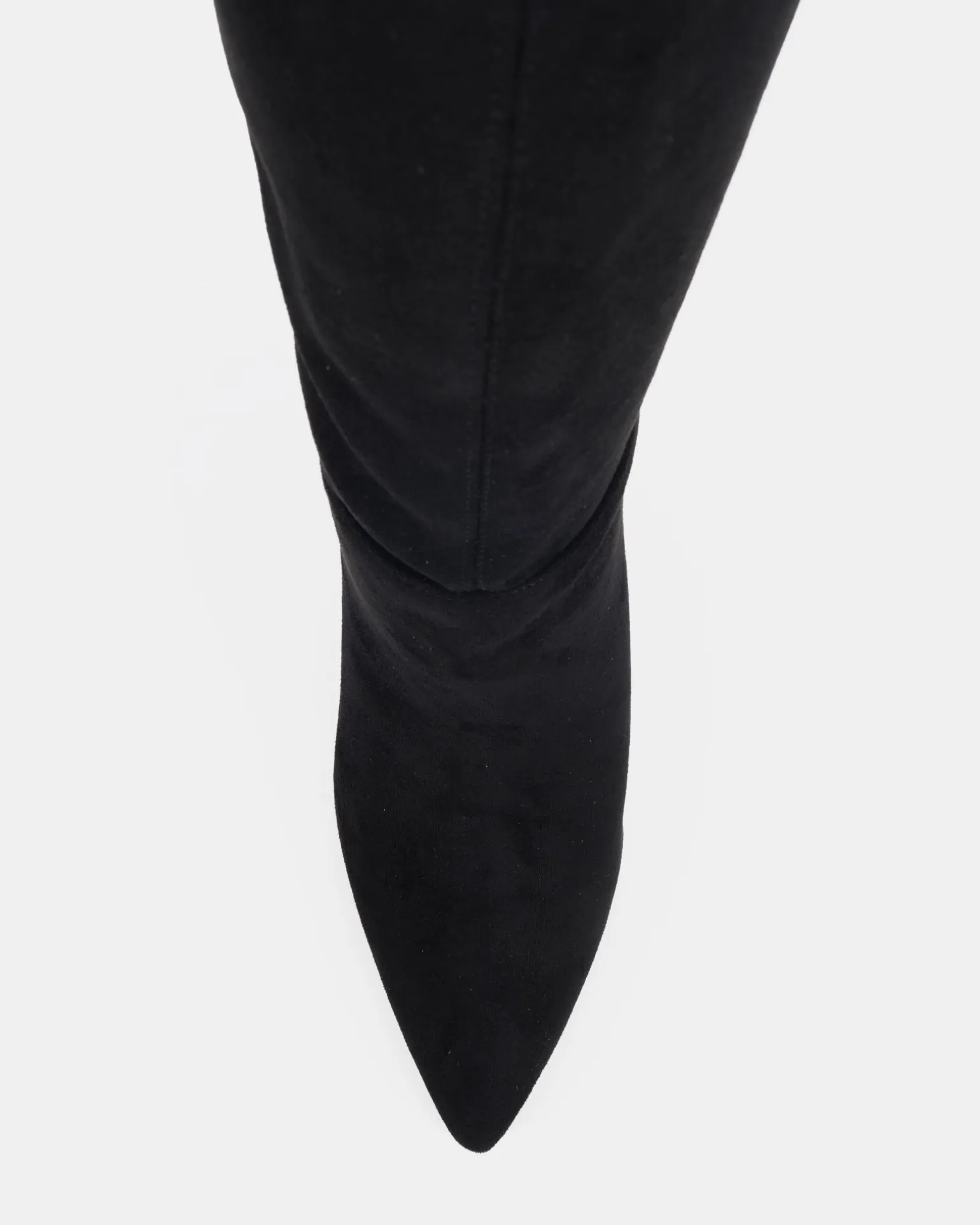 KAMRYN Black Suede Heeled Boots
