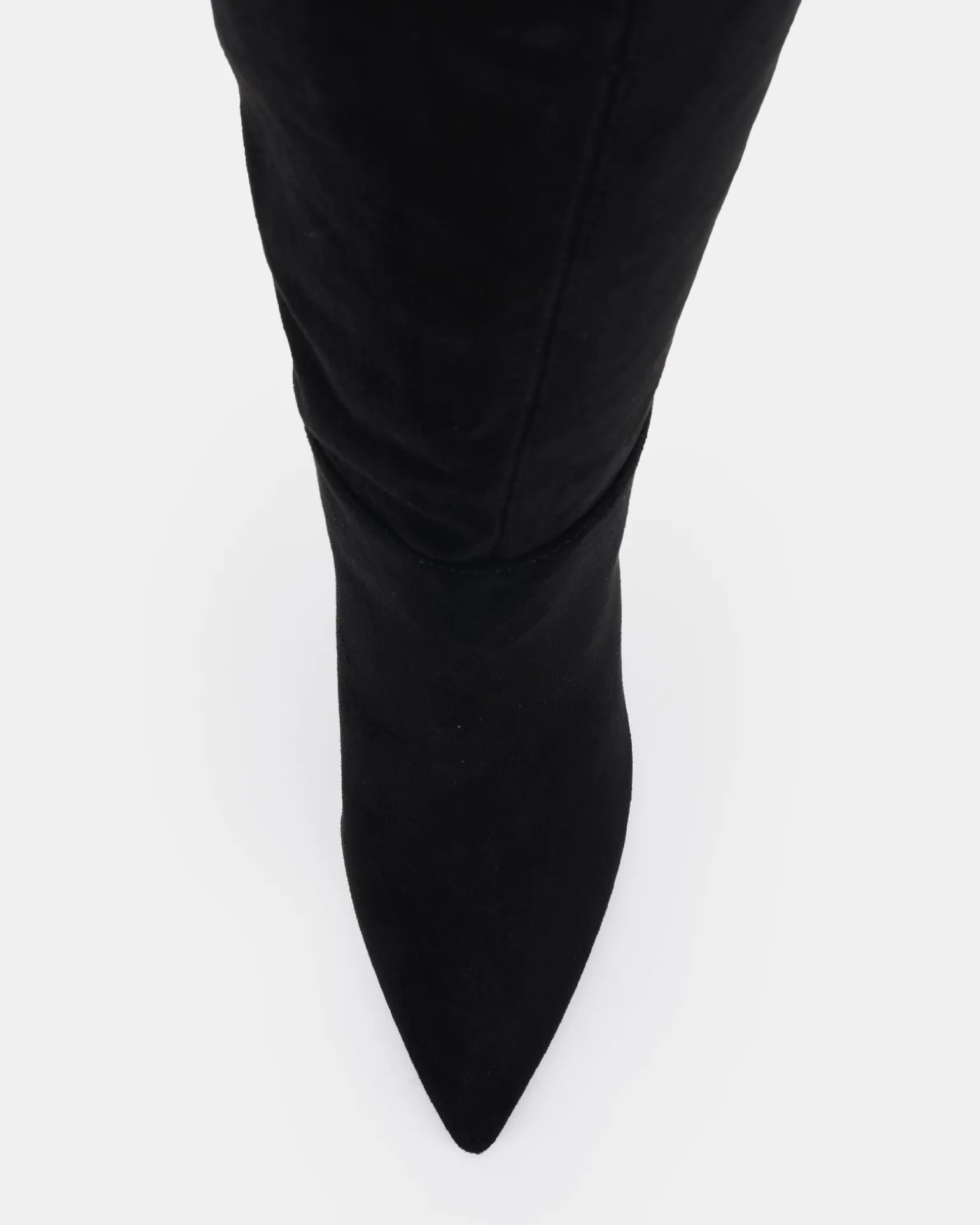 KIYOMI Black Suede Heeled Boots