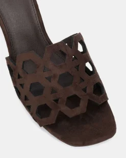 LANTERN ESPRESSO SUEDE Mules