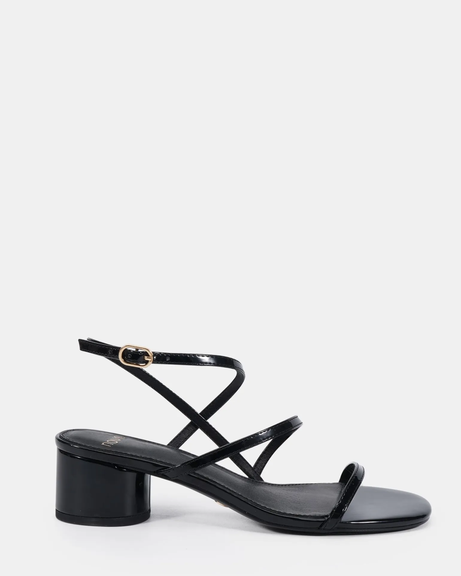 LASSIE Black Patent Low Heels