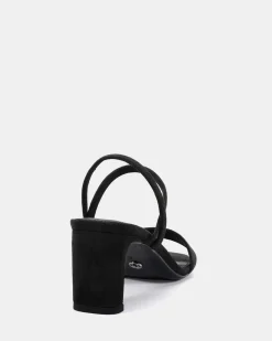 LASSO Black Suede Low Heels