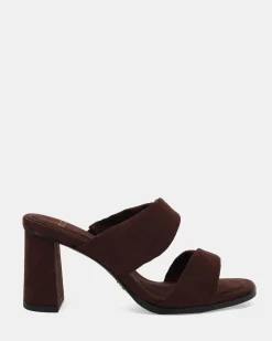 LESIA ESPRESSO SUEDE Mules