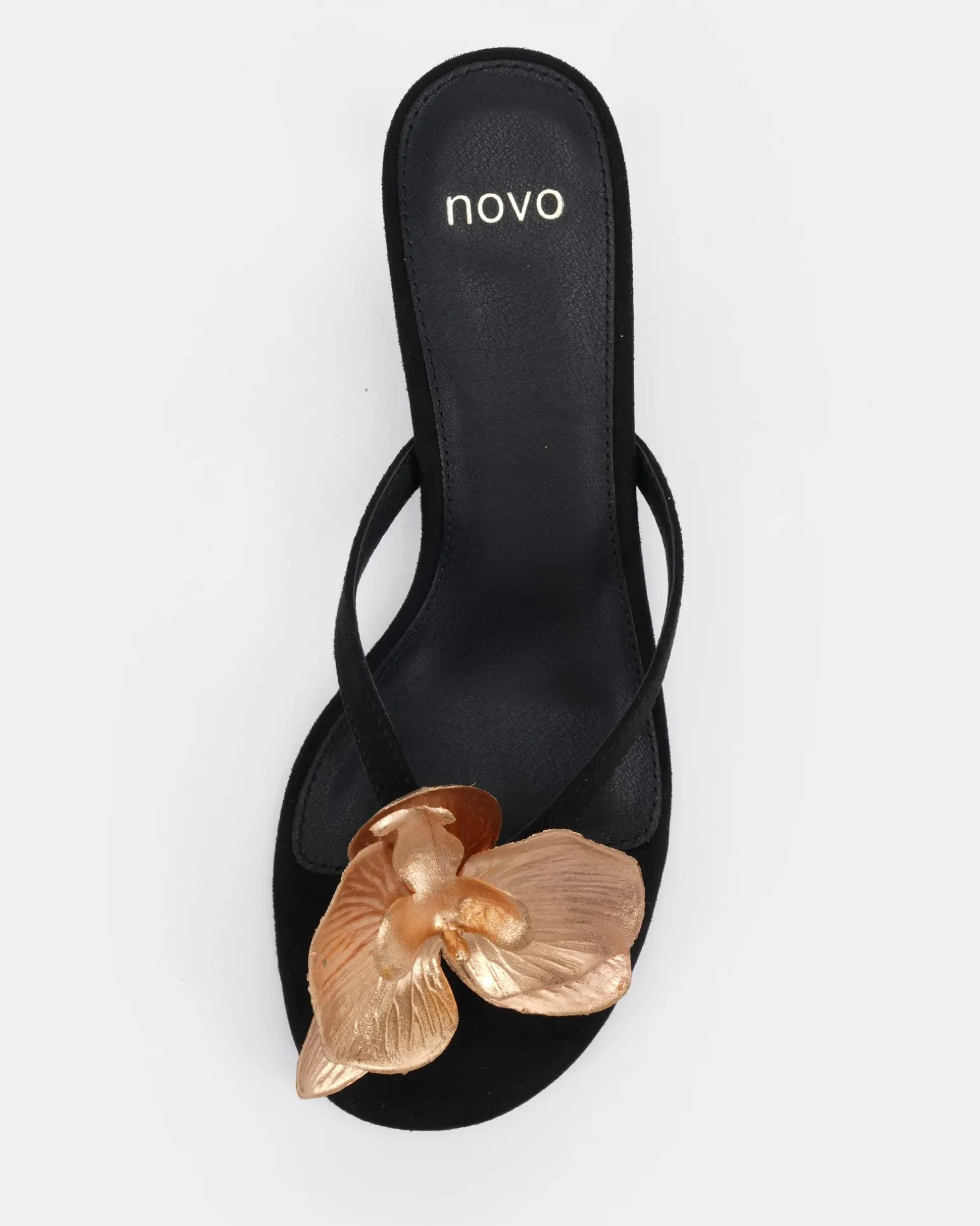 LOVESICK Black Suede Low Heels