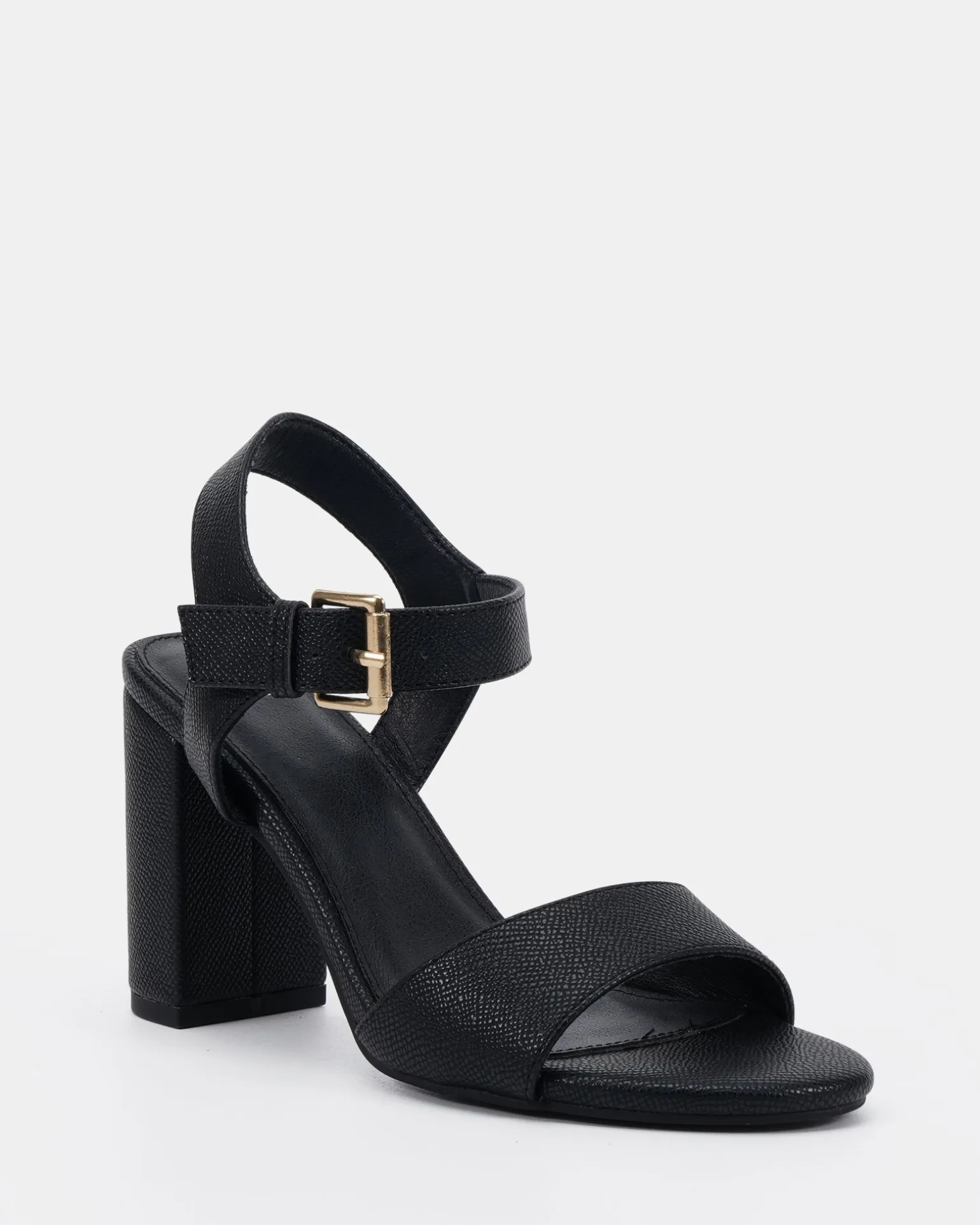 MARGIE Black Pebble High Heels