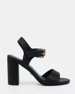 MARGIE Black Pebble High Heels