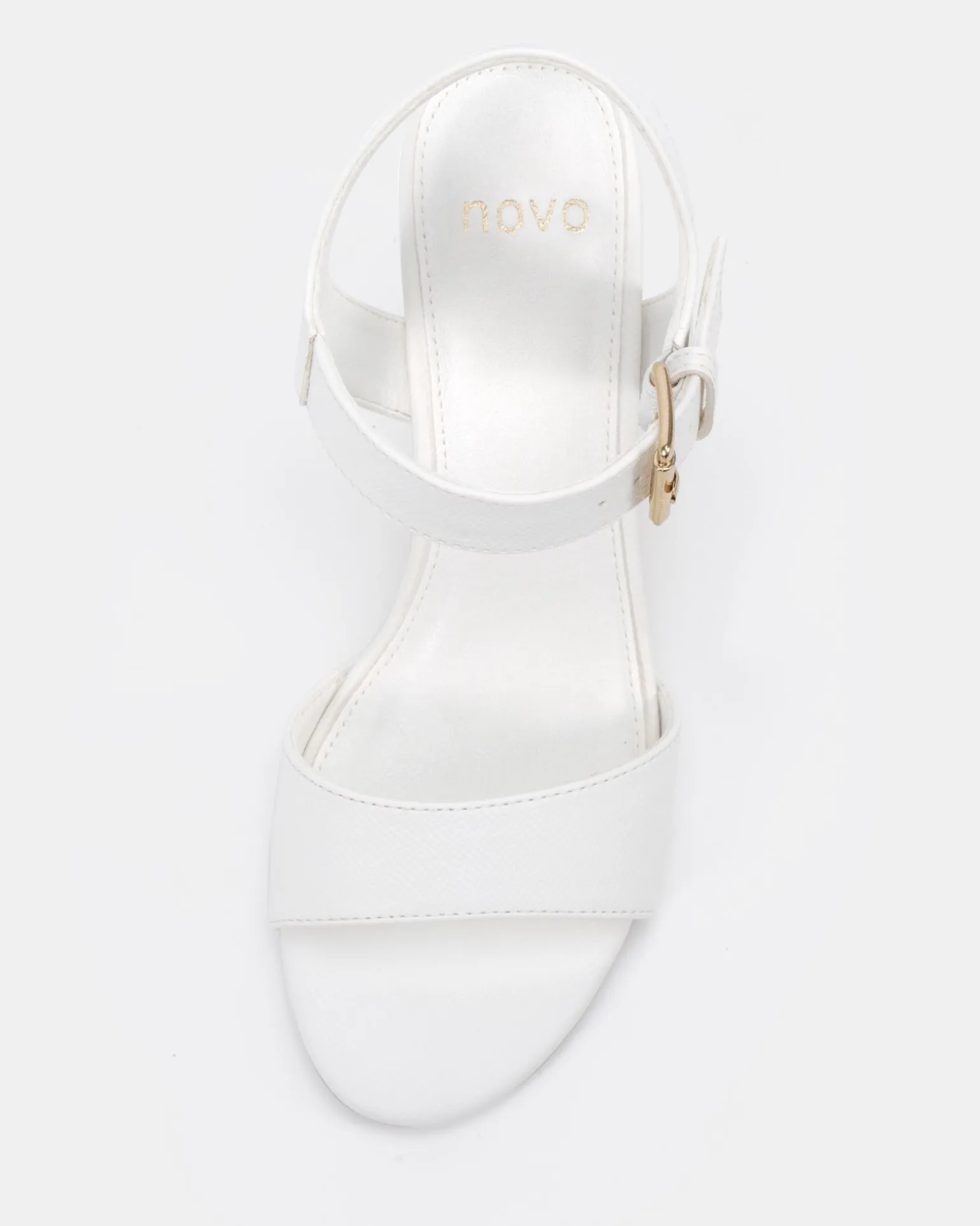 MARGIE White Pebble High Heels