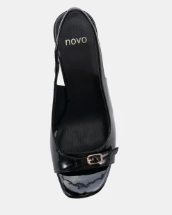MARLOW Black Patent High Heels