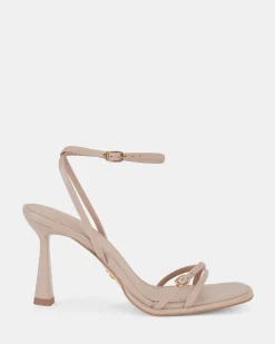 MATEO NUDE Open Toe Heels