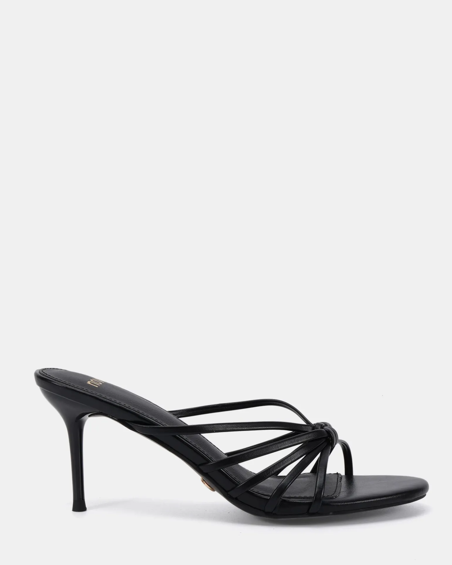 MILKSHAKE BLACK Open Toe Heels