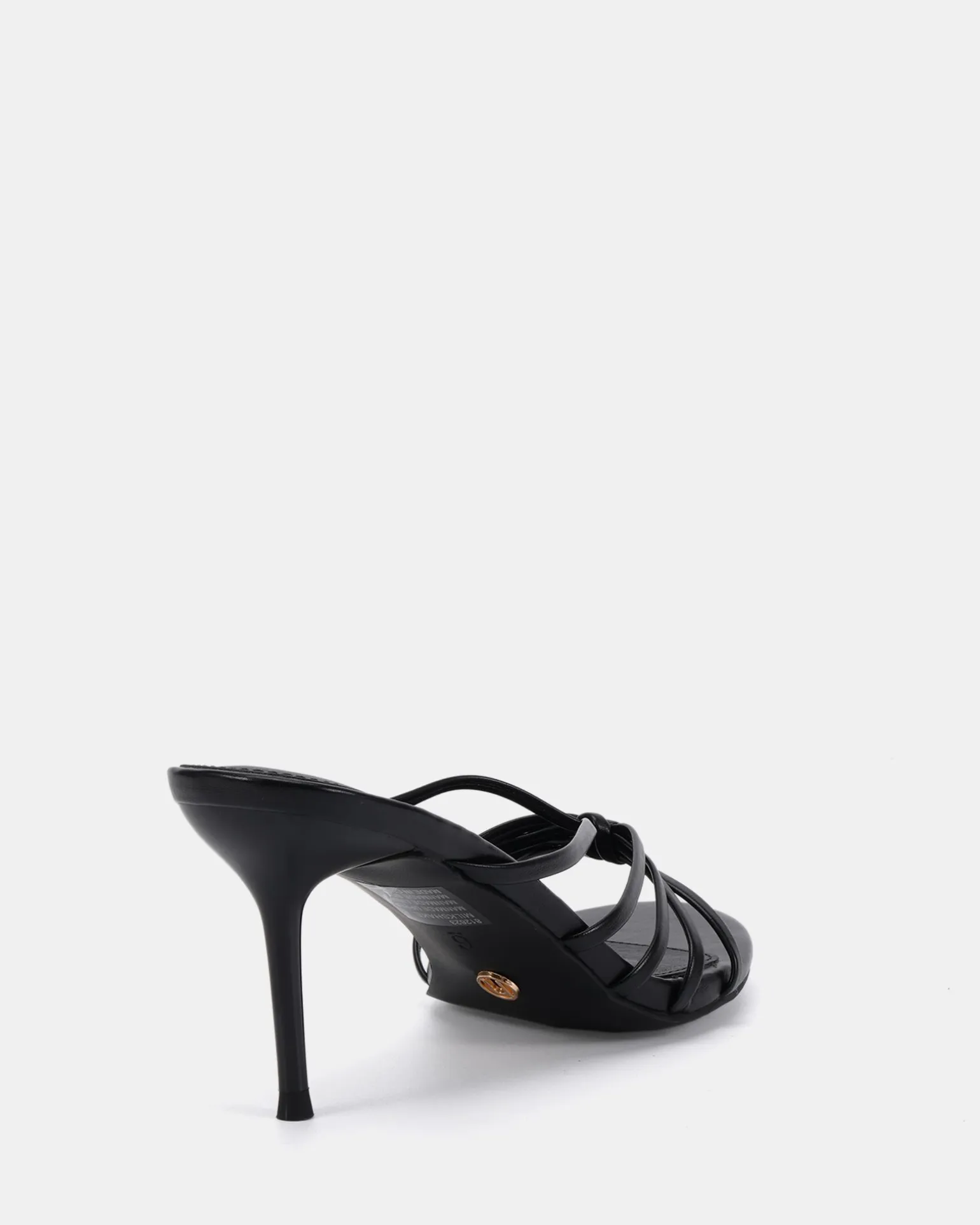 MILKSHAKE BLACK Open Toe Heels