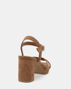 MINNY Caramel Suede High Heels