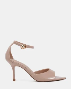 MIRAYER NEUTRAL CRINKLE PATENT High Heels