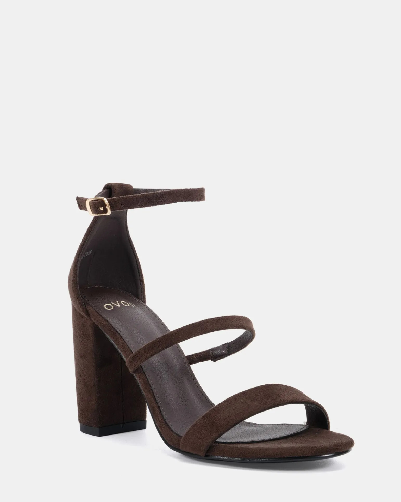 MONTAGUE ESPRESSO SUEDE Block Heels