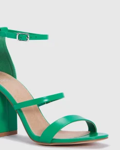 MONTAGUE GREEN Block Heels