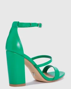 MONTAGUE GREEN Block Heels
