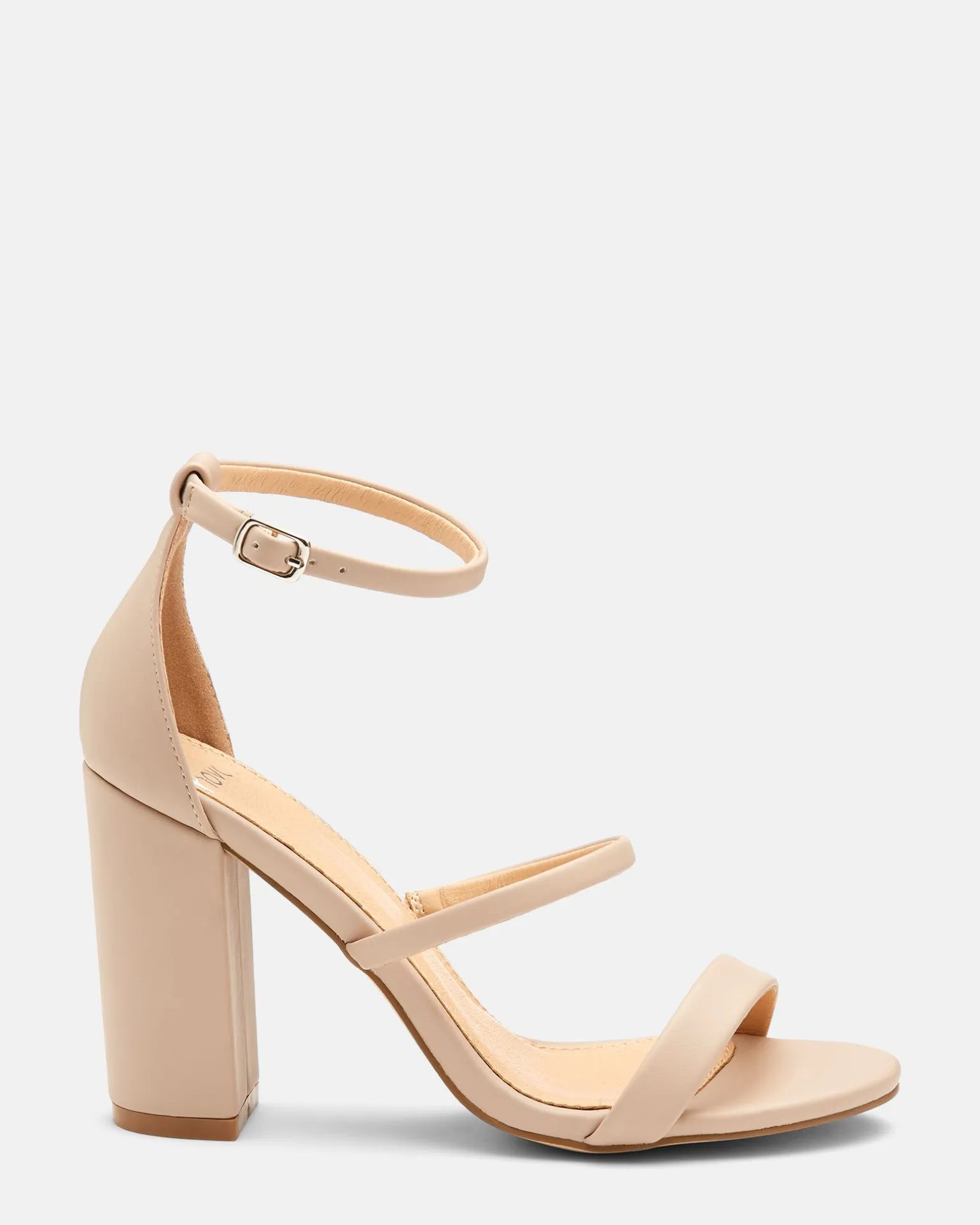 MONTAGUE Nude Block Heels