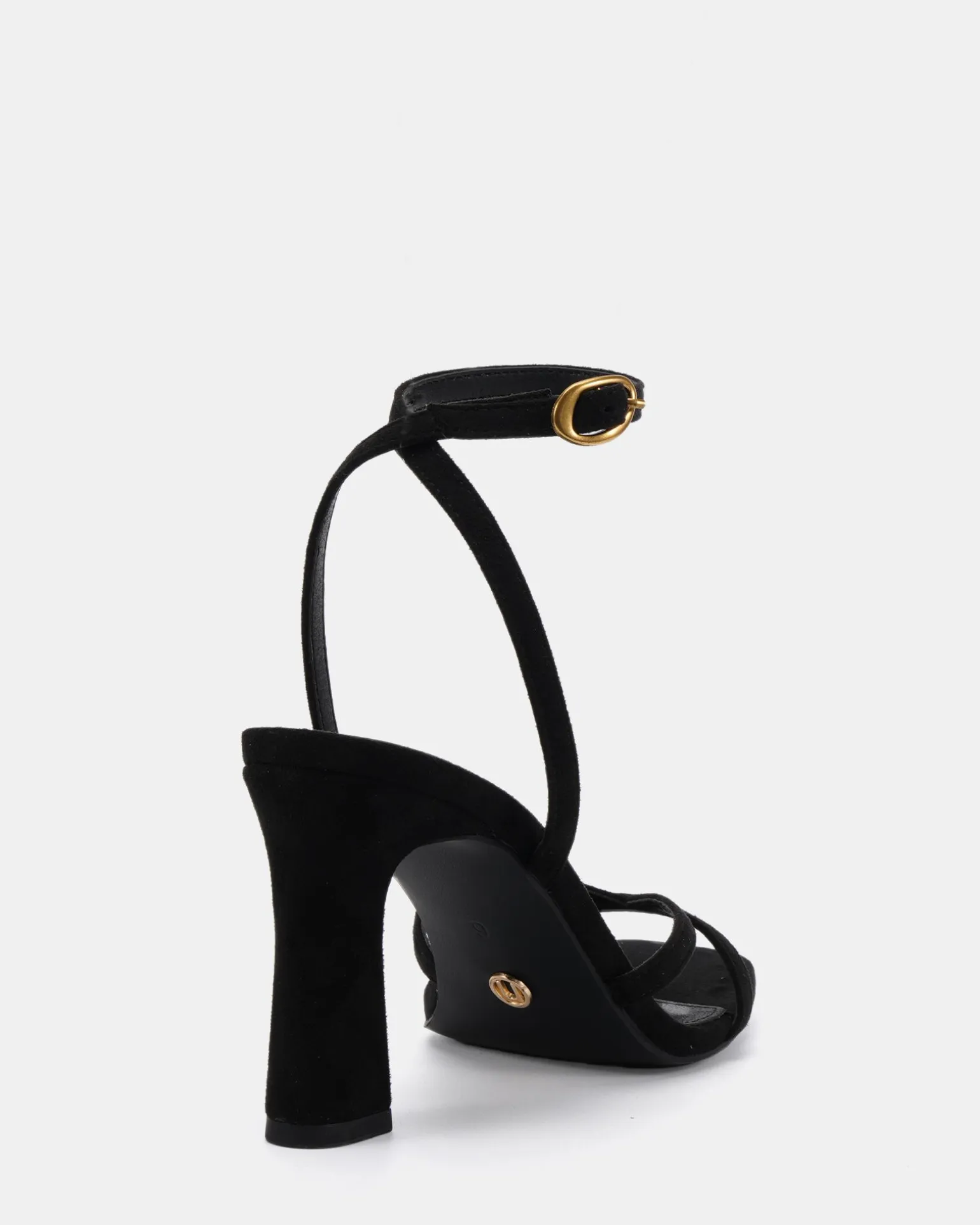 NAIRA Black Suede High Heels