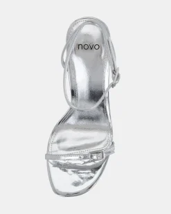 NALAR SILVER Slim Rectangular Heels
