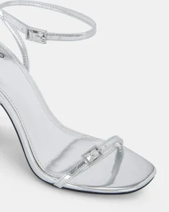 NALAR SILVER Slim Rectangular Heels