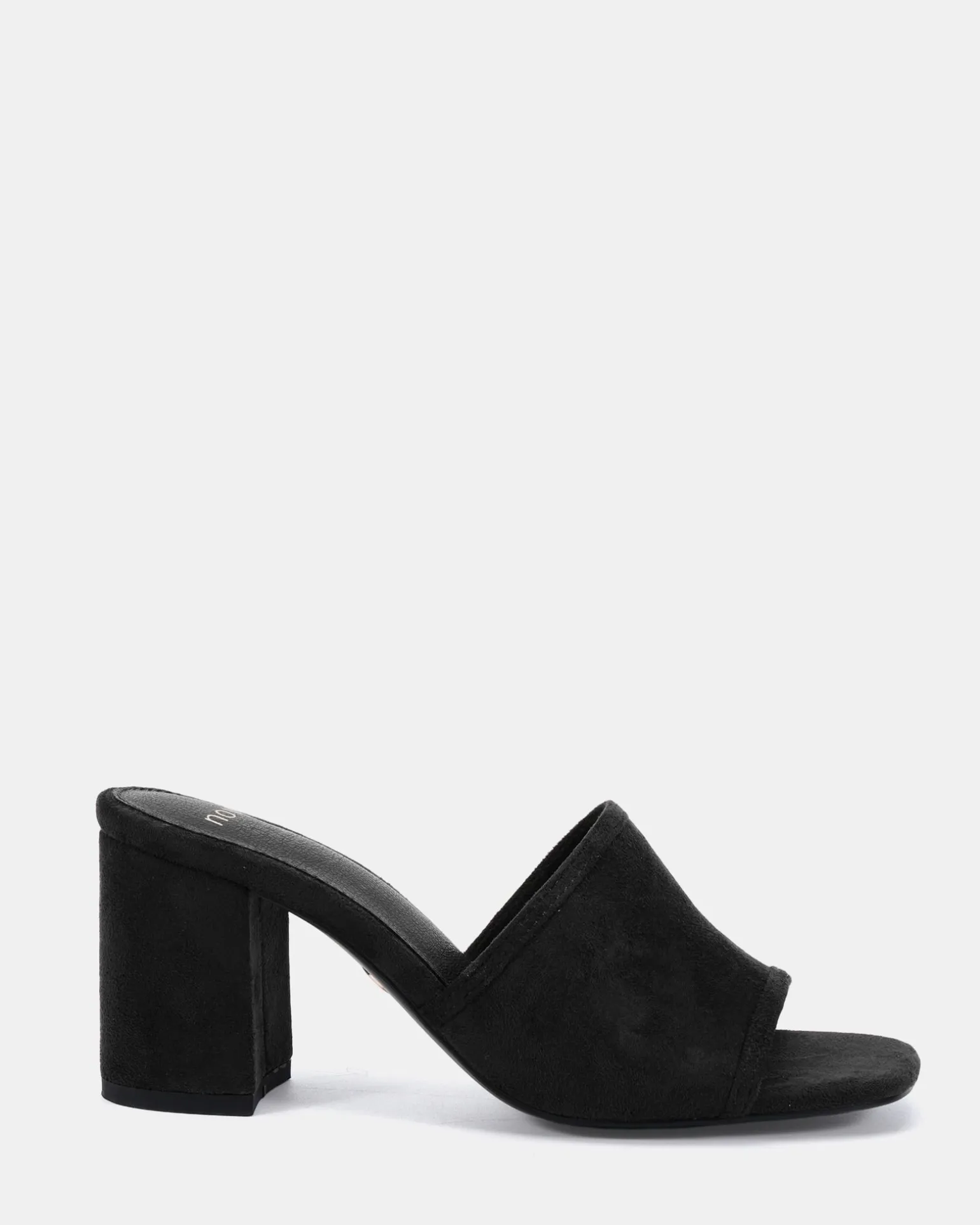 NICOLE Black Suede Mules