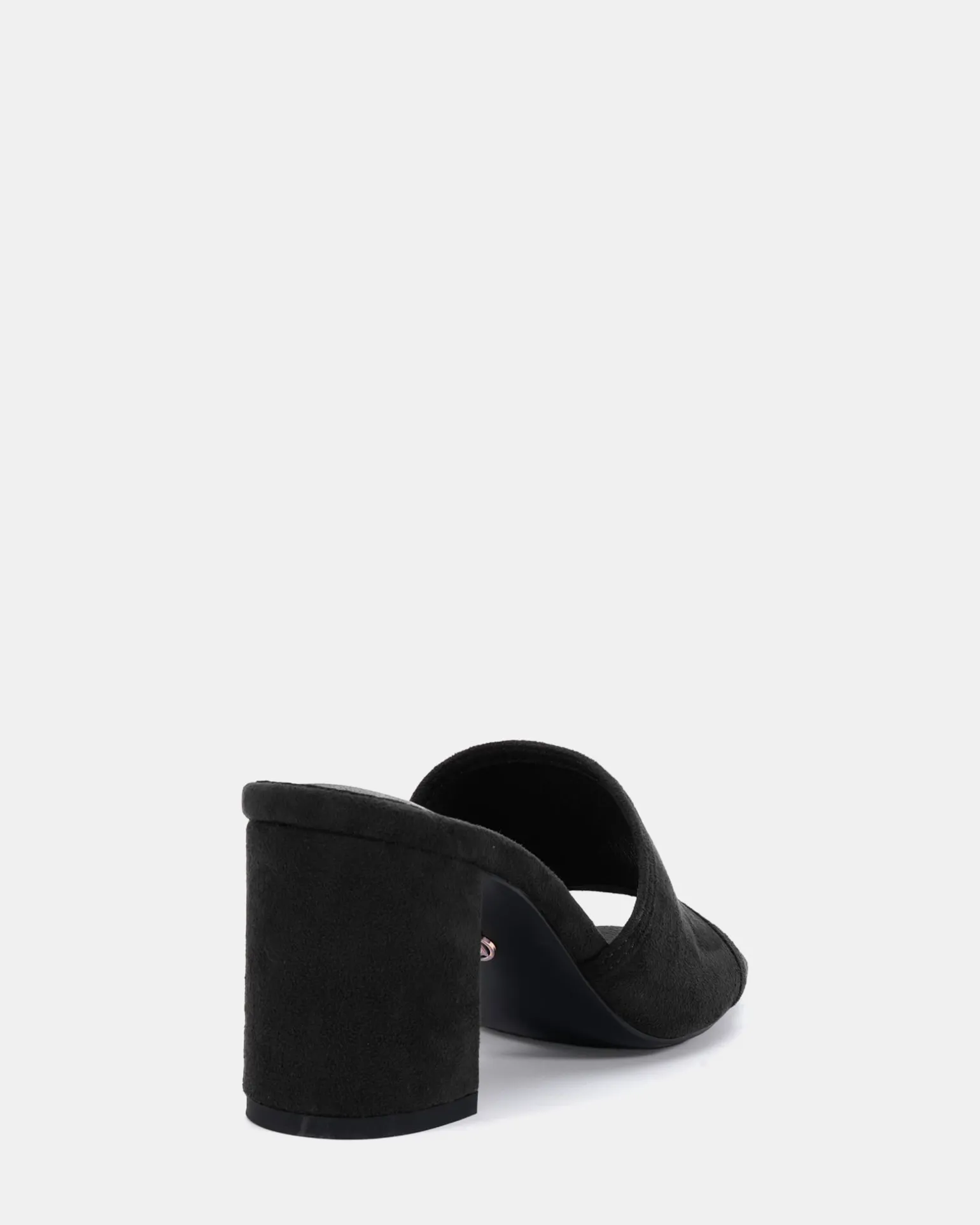 NICOLE Black Suede Mules