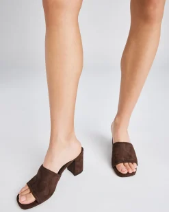 NICOLE ESPRESSO SUEDE Mules