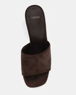 NICOLE ESPRESSO SUEDE Mules