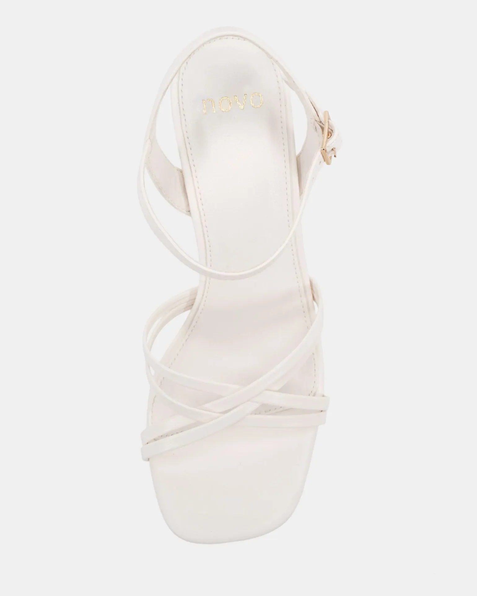 NIRELLA WHITE Block Heels